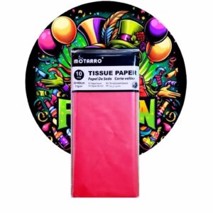 PAPEL DE SEDA ROJO 10 HOJAS 50X66CM