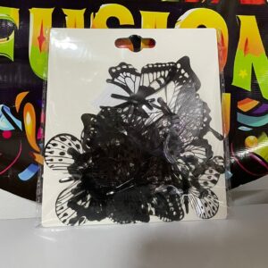 mariposa simple negra
