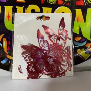mariposa simple roja