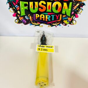 inflador manual amarillo