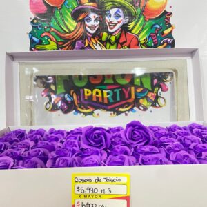 Rosa de Jabón 50 unidades Lila