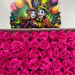 ROSA DE JABÓN 50 UNIDADES "FUCSIA"