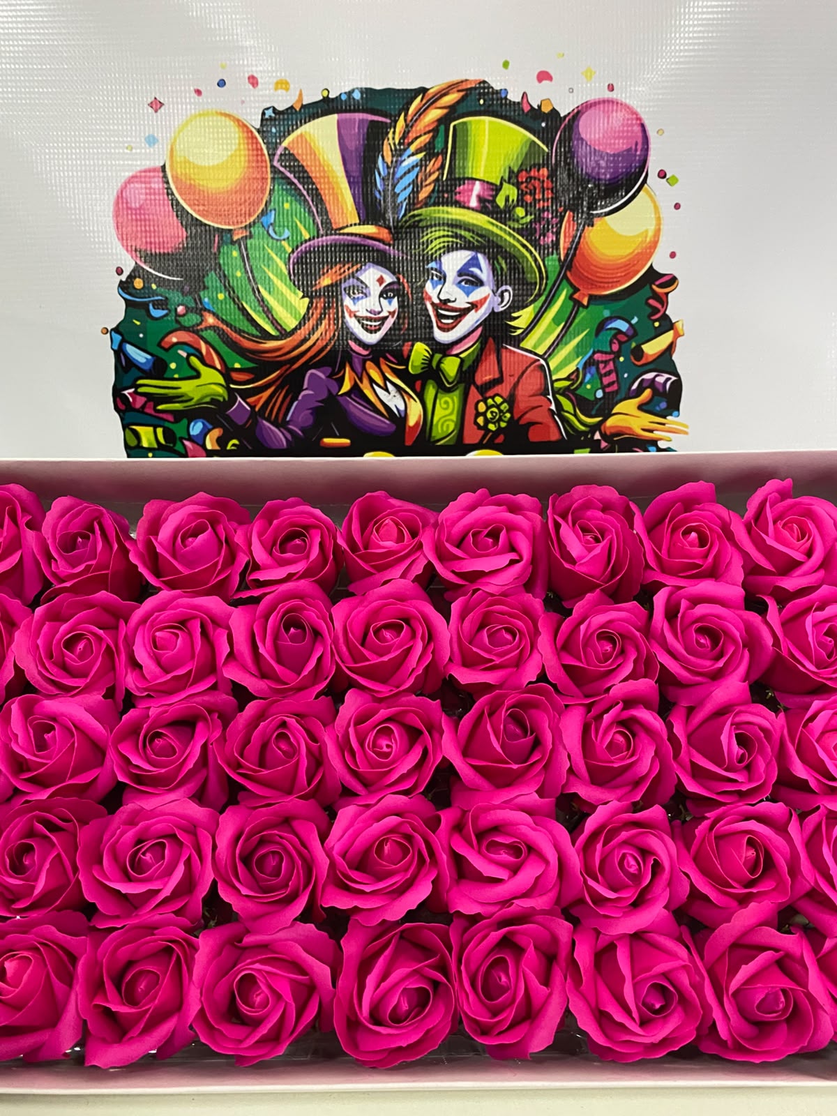ROSA DE JABÓN 50 UNIDADES "FUCSIA"
