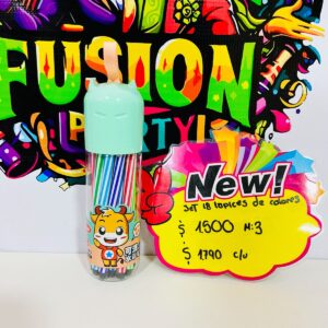 SET DE 18 PLUMONES DE COLORES